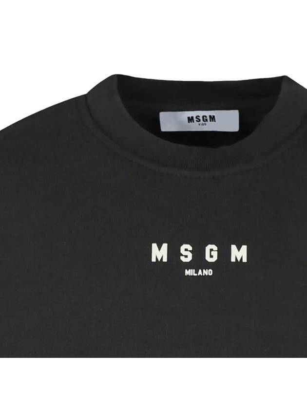 Kids Women Logo Sweatshirt Black F4MSJUSW174 103 - MSGM - BALAAN 4