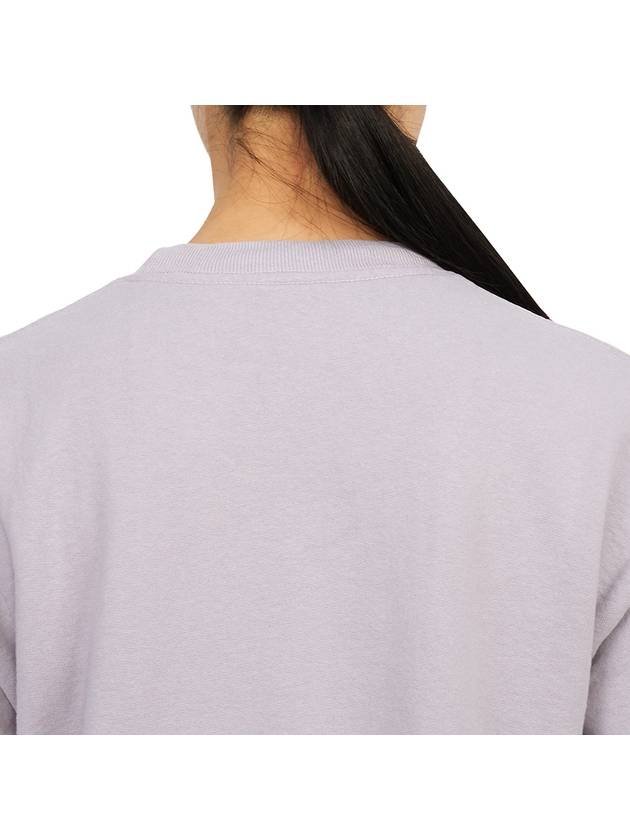 Wellness Crew Neck Cotton Long Sleeve T-Shirt Purple - SPORTY & RICH - BALAAN 8