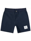 Men's RWB Striped Cotton Bermuda Shorts Navy - THOM BROWNE - BALAAN 2