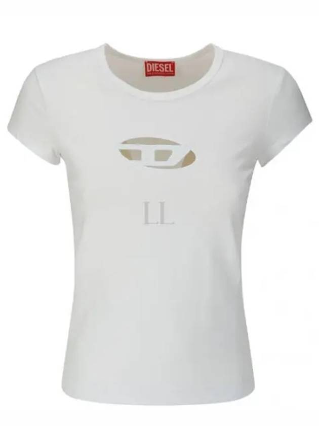 T Angie Peekaboo Logo Short Sleeve T-Shirt White - DIESEL - BALAAN 2