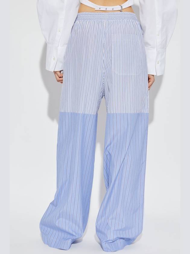 Stella McCartney Trousers With Striped Pattern, Women's, Blue - STELLA MCCARTNEY - BALAAN 4