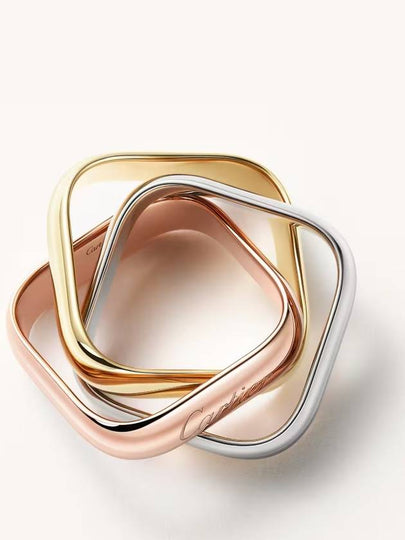 Trinity cushion ring large model B4239900 - CARTIER - BALAAN 2