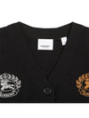 Kids All-Over Logo Wool Cardigan Black - BURBERRY - BALAAN 4