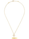 Sweet Alhambra Pendant Necklace Gold White - VANCLEEFARPELS - BALAAN 4