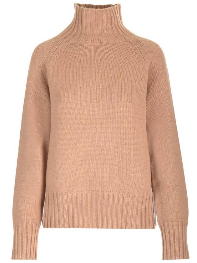 Mantova Wool Knit Top Sweater Camel - S MAX MARA - BALAAN 1