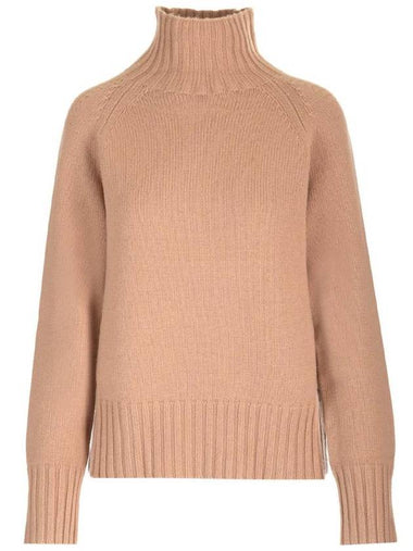 Mantova Wool Knit Top Sweater Camel - S MAX MARA - BALAAN 1