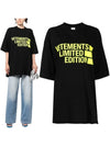 Logo Printed Cotton Round Neck Short Sleeve TShirt UE63TR161Y - VETEMENTS - BALAAN 1