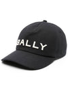 logo embroidered canvas cap hat - BALLY - BALAAN 1