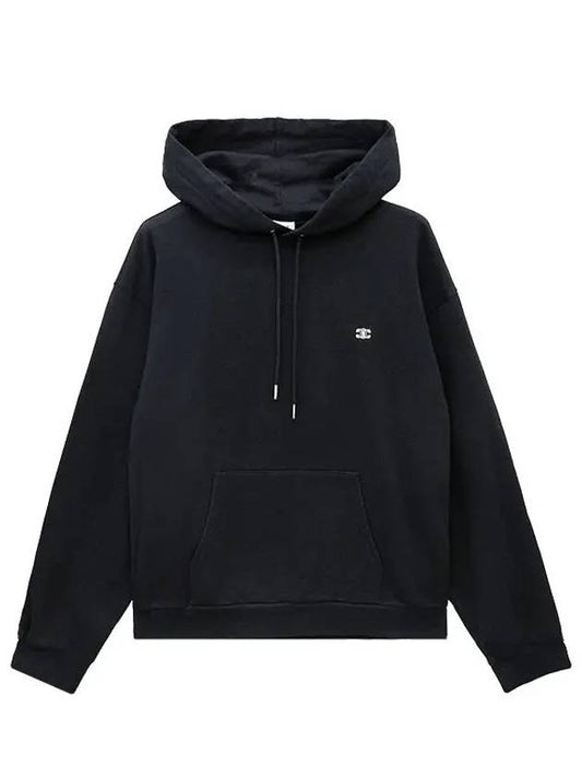 Triomphe Loose Cotton Cashmere Hoodie Black - CELINE - BALAAN 2