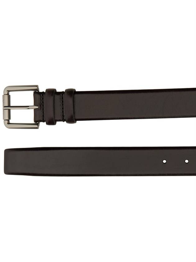 Wetreader35 leather belt dark brown - MAX MARA - BALAAN 3