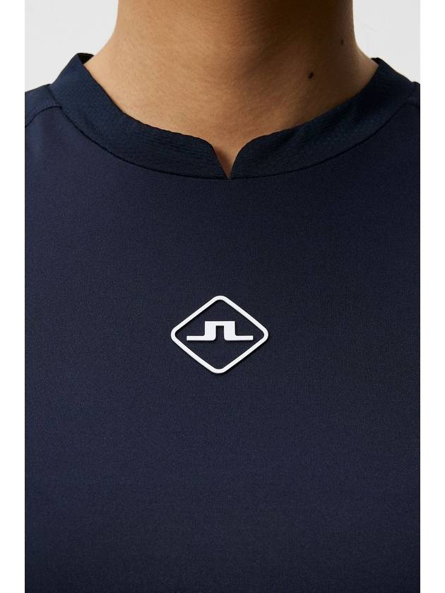 Marsha Logo Short Sleeve T-Shirt Navy - J.LINDEBERG - BALAAN 7