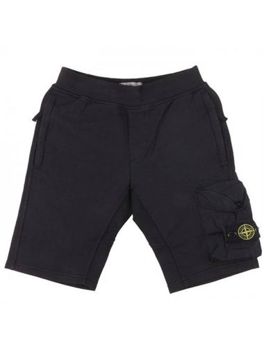 Kids Cargo Shorts Black - STONE ISLAND - BALAAN 1