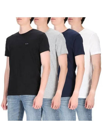 Logo M1A 389 M5PK 1A Men s Organic Cotton Short Sleeve T Shirt 5 Packs 1 Set 1047677 - PAUL SMITH - BALAAN 1