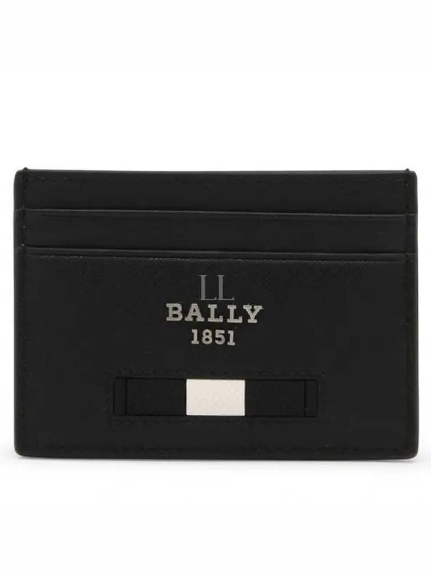 Metal Logo Card Wallet Black - BALLY - BALAAN 2