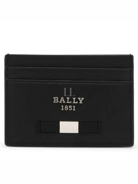 Metal Logo Card Wallet Black - BALLY - BALAAN 2