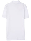 Logo Tape Cotton Polo Shirt White - MOSCHINO - BALAAN 8