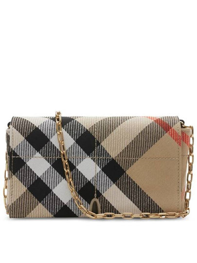 Snip Check Chain Mini Shoulder Bag Sand - BURBERRY - BALAAN 2