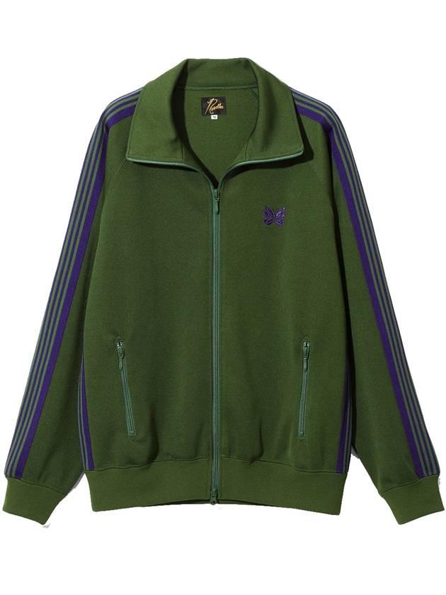 Poly Smooth Logo Track Jacket Ivy Green - NEEDLES - BALAAN 2