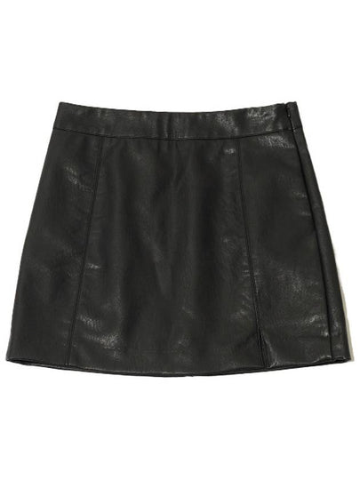 Vegan leather cut out miniskirt black - LESEIZIEME - BALAAN 2