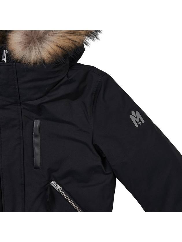 Dixon Nordic Tech Down Natural Fur Bomber Jacket Black - MACKAGE - BALAAN 5