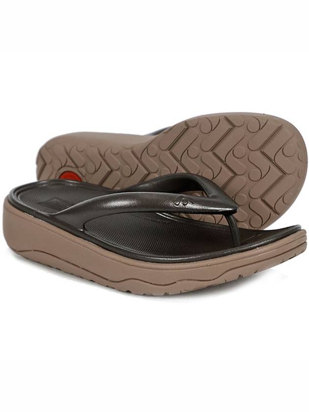 Relieff Metallic Recovery Toe Post Slippers Dark Brown - FITFLOP - BALAAN 1