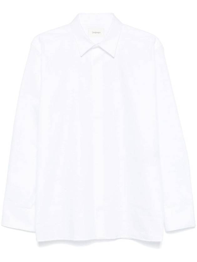 SAINT LAURENT CHEMISE COL UNIVERSITE POPELIN - SAINT LAURENT - BALAAN 1