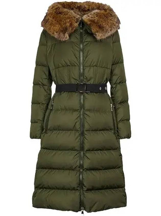 BOUCAGE 833 khaki long padded jacket - MONCLER - BALAAN 1