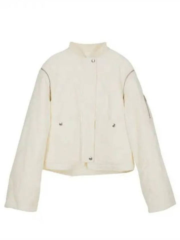 Cotton velvet detachable padded jacket - JIL SANDER - BALAAN 1