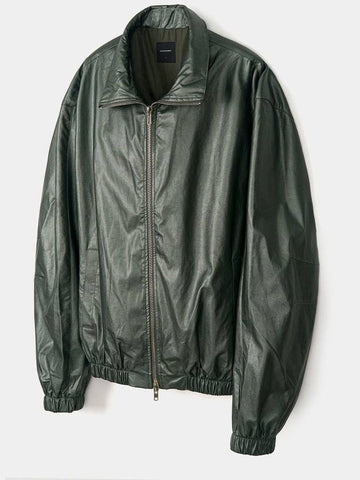 Fake Leather Wind Jacket 2 Colors - EXCONTAINER - BALAAN 1