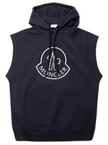 104149 Logo sleeveless hoodie 8G00027 899ZT 76H - MONCLER - BALAAN 1