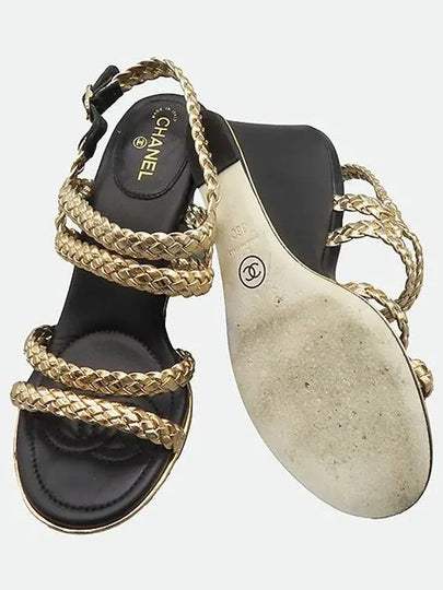 Smith Market used luxury goods gold sandals women s shoes - CHANEL - BALAAN 2