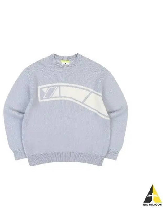 CRS Logo Sweater 9005 Light Blue - KANGOL - BALAAN 1