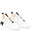 Depart Knit Calfskin Low Sneakers Blanc - HERMES - BALAAN 5