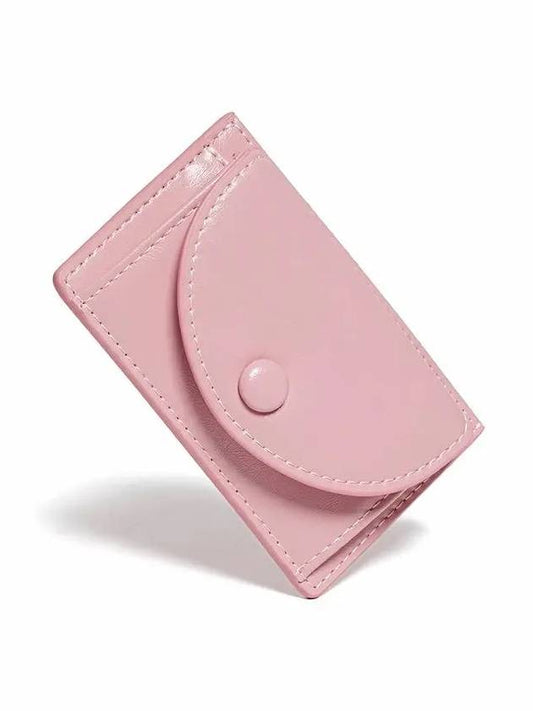 Slim Pocket Mini Coin Transportation Card Wallet Baby Pink - LE MASQUE - BALAAN 2