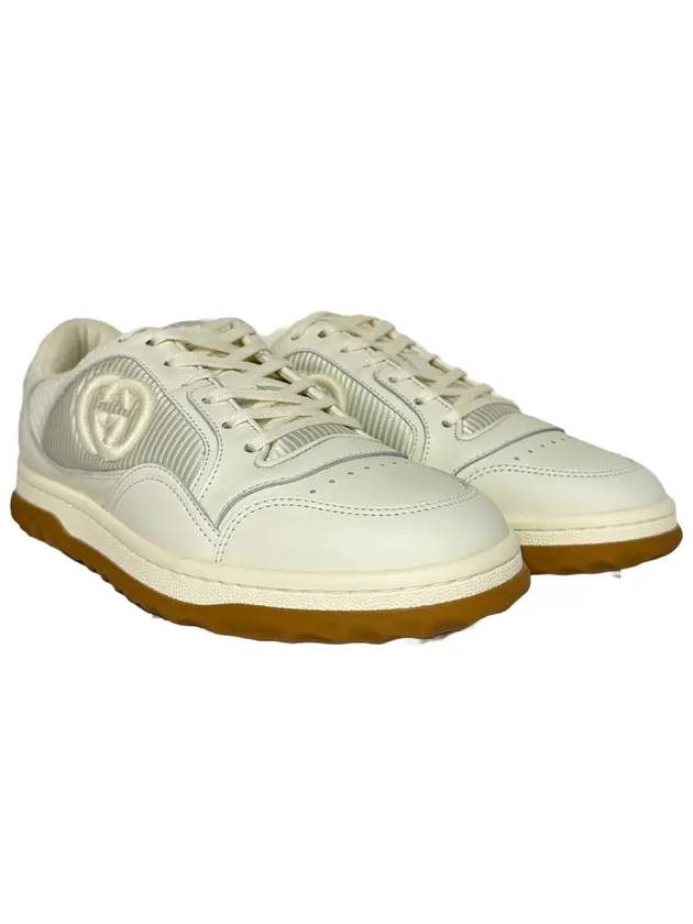 Mac80 Interlocking G Logo Low-Top Sneakers Off-White - GUCCI - BALAAN 3