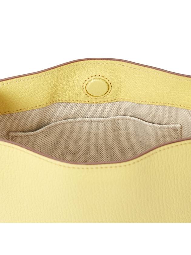 Madras Leather Shoulder Bag Lemon Yellow - MIU MIU - BALAAN 11