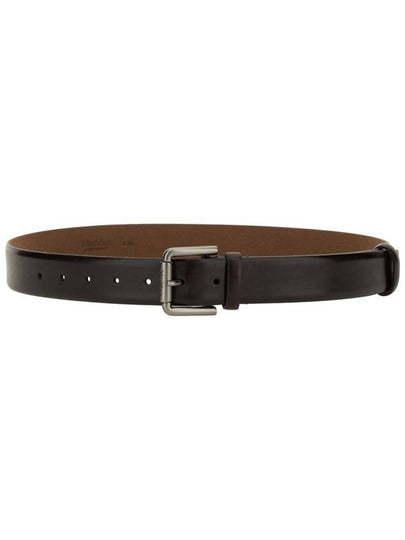 Wetreader35 leather belt dark brown - MAX MARA - BALAAN 2