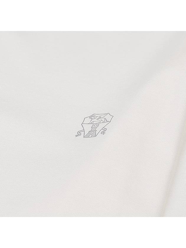 Logo Short Sleeve T-shirt White - BRUNELLO CUCINELLI - BALAAN 5