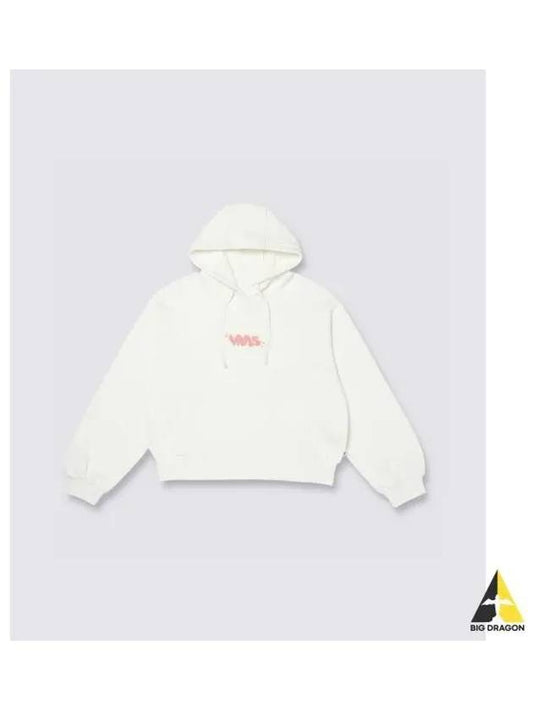 Logo Crop Hooded Sweatshirt Marshmallow VN000J28FS81 - VANS - BALAAN 1