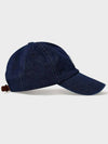 Vintage washed denim wappen ball cap deep blue - FFEFF STUDIO - BALAAN 7