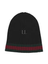 Web Wool Beanie Black - GUCCI - BALAAN 2