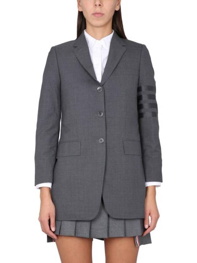 4 Bar Wool Jacket Grey - THOM BROWNE - BALAAN 2