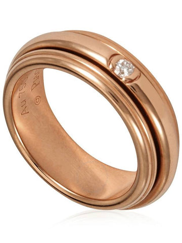 Piaget Possession Unisex Rose Gold .04 CT Diamond Ring, Size 56 - PIAGET - BALAAN 1