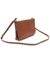 113 54 Z43 Brown Calfskin Gate Double Zipper Pouch Cross Bag - LOEWE - BALAAN 3