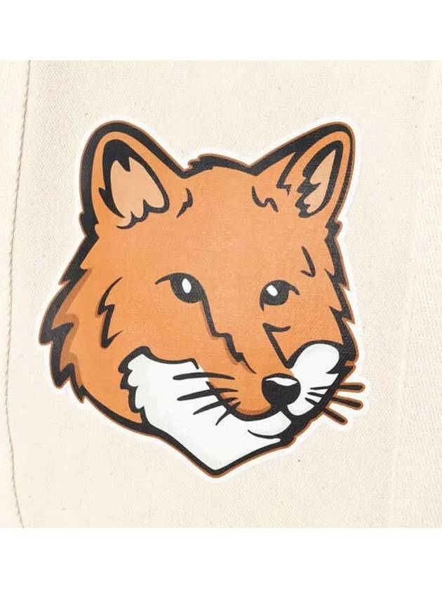 Fox Head Print Tote Bag Ecru - MAISON KITSUNE - BALAAN 5