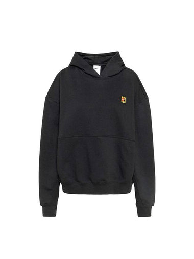 Fleece Heritage Tennis Hoodie Black - NIKE - BALAAN 1