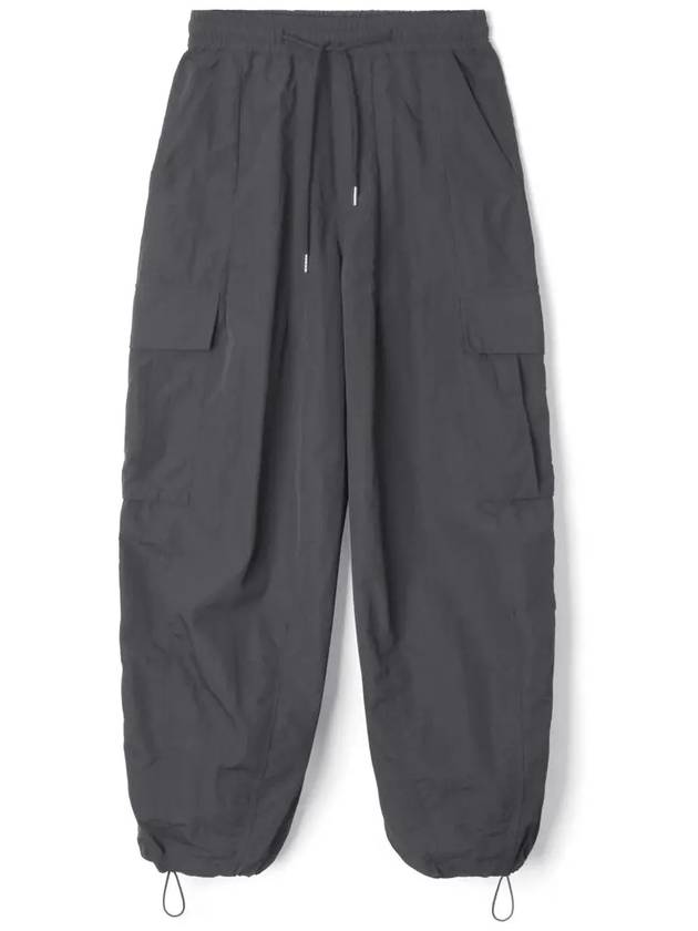 Tasran cut detail cargo parachute pants_Charcoal - INDUST - BALAAN 3