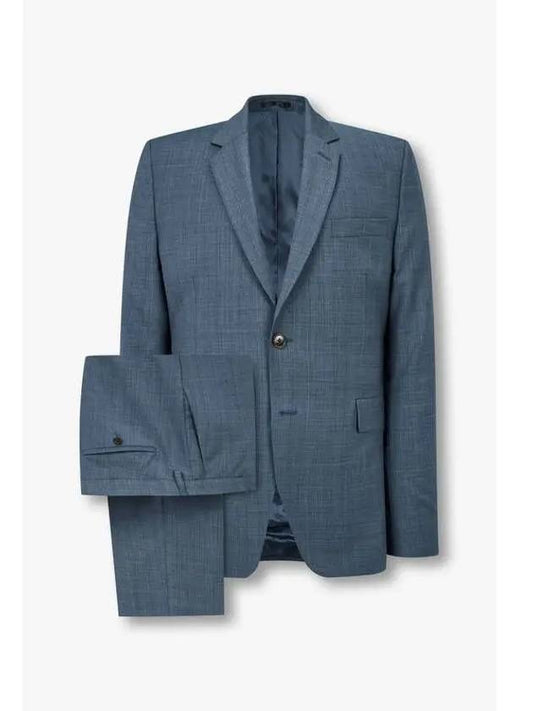 Narrow lapel check pattern suit blue - PAUL SMITH - BALAAN 1