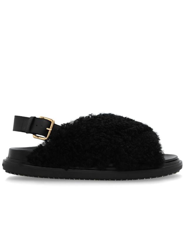 Fussbett Leather Sandals Black - MARNI - BALAAN 2