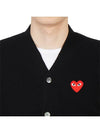 Red Heart Waffen AZ N008 051 1 Men's Wool Cardigan - COMME DES GARCONS - BALAAN 6